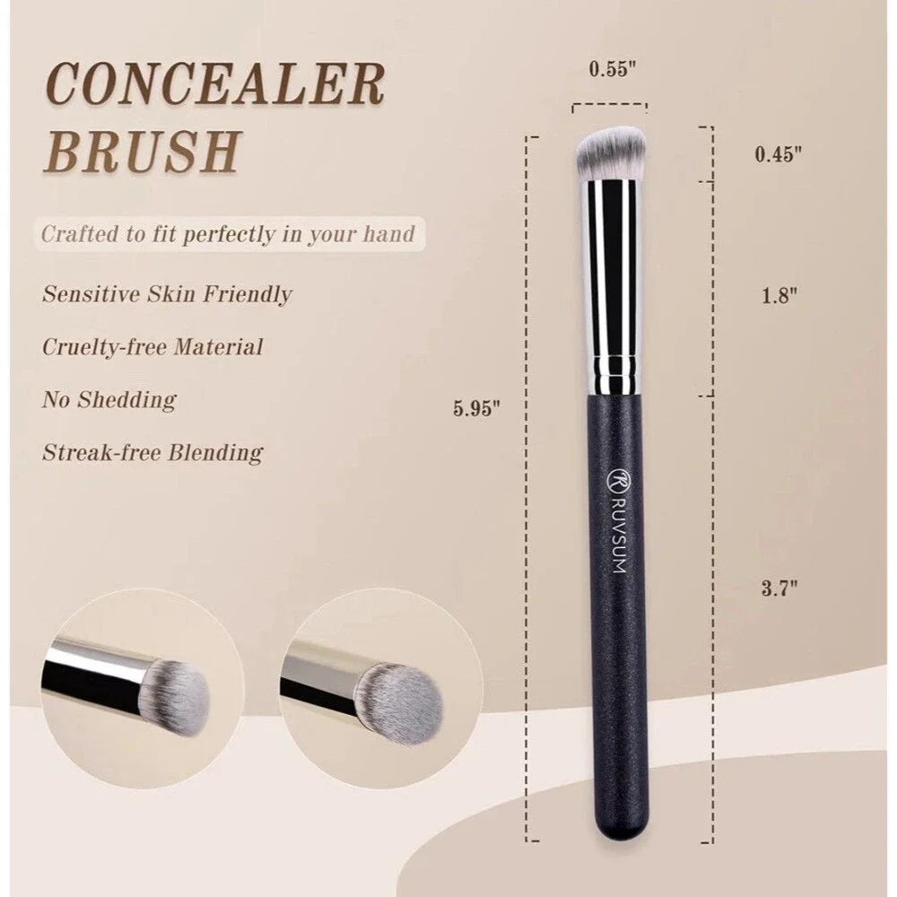RUVSUM Face Contour Concealer Brush RV270 NIB Soft Dense Makeup Brush